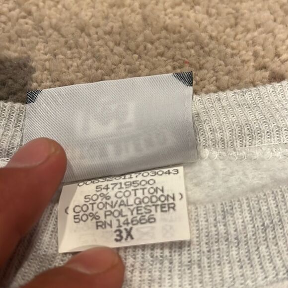 VTG Lee made in USA crew neck sweatshirt size 3X 3d plush bear on front with - Picture 5 of 9